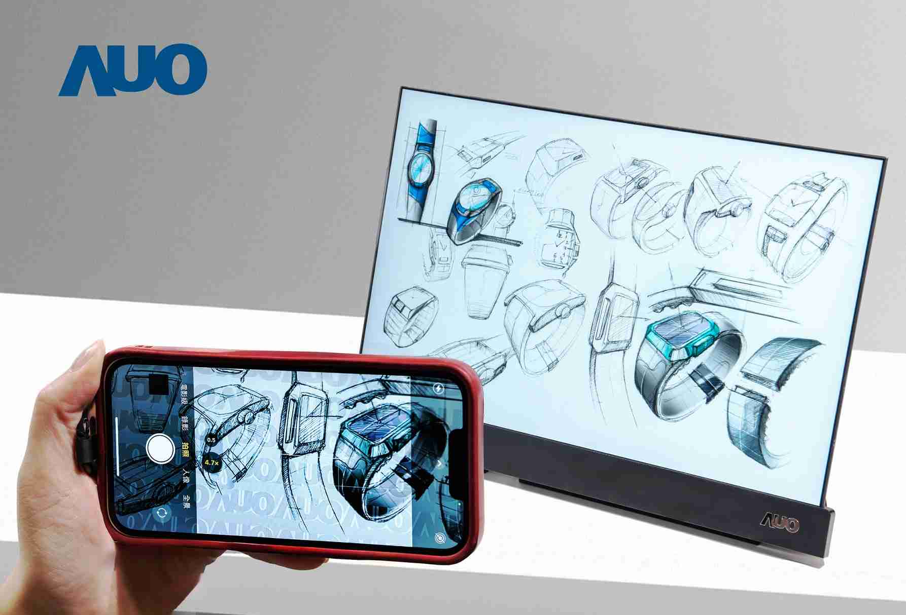 2468BET16吋防窥显示器，，，采用人眼无法察觉、、相机拍摄时才显现的隐藏式水印技术，，未来可结合AI镜头侦测周围环境，，，实时开启或关闭水印，，，，大幅提升在公共场域使用显示器的安全性